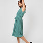 Leota Women's Sleeveless Mindy Dress in Mod Geo Green