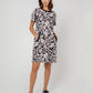 Leota Women's Short Sleeve Maddie Dress in Classic Floral Black