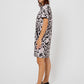 Leota Women's Short Sleeve Maddie Dress in Classic Floral Black