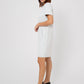 Leota Women's Short Sleeve Maddie Dress in Luxe Ivory