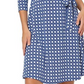 Leota Women's Perfect Long Sleeve Faux Wrap Dress Blue Size X-Small