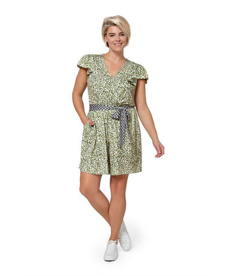 Leota Women's Darcey Romper Green Size 2X