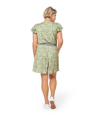 Leota Women's Darcey Romper Green Size 2X