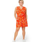 Leota Women's Darcy Floral Jersey Romper Orange