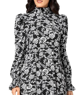 Leota Women's Long Puff Sleeve Bianca Flowy Dress