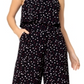 Leota Women's Skyler Printed Halter Jumpsuit Black Size XX-Large