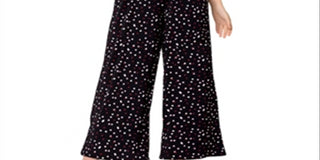 Leota Women's Skyler Printed Halter Jumpsuit Black Size XX-Large