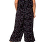 Leota Women's Skyler Polka Dot Halter Neck Jumpsuit Black Size 2X