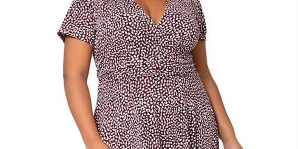 Leota Women's Amiya Pebble Print Midi Dress Black Size 3