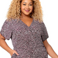 Leota Women's Ruby Wide Leg Jumpsuit Gray Size 2X
