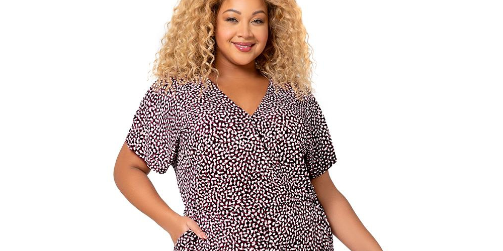 Leota Women's Ruby Wide Leg Jumpsuit Gray