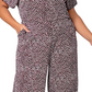 Leota Women's Ruby Wide Leg Jumpsuit Gray