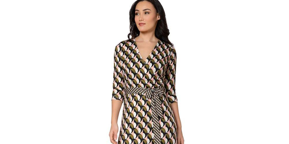 Leota Women's Perfect Wrap Maxi Dress Orange Size Small