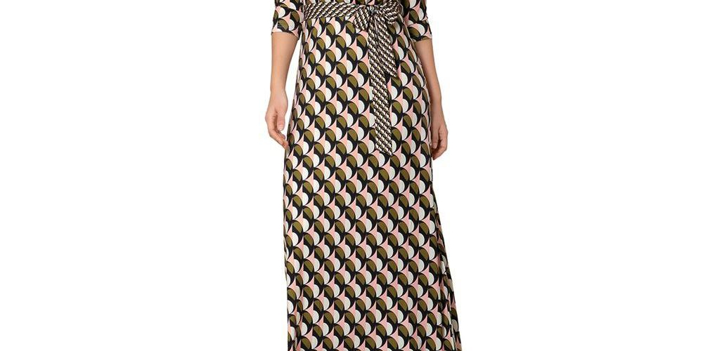 Leota Women's Perfect Wrap Maxi Dress Orange Size Small