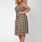 Leota Women's Sleeveless Mindy Midi Dress (Curve) Multi Size 1X
