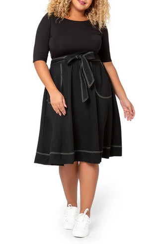 Leota Women's Mindy Skirt Black Size 3X