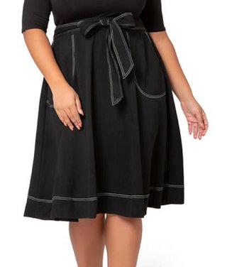 Leota Women's Mindy Skirt Black Size 3X