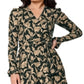 Leota Women's Rosalia Faux Wrap Dress Black Size X-Large