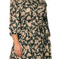 Leota Women's Iman Floral Balloon Sleeve Midi Dress Brown