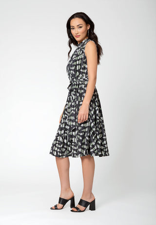 Leota Women's Sleeveless Mindy Midi Dress Gray