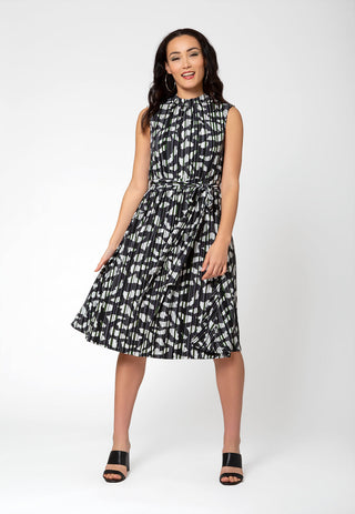 Leota Women's Sleeveless Mindy Midi Dress Gray