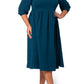 Leota Women's Iman Dress Blue Size 2X