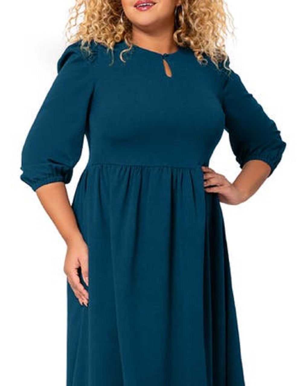 Leota Women's Iman Dress Blue Size 2X