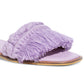Silvia Cobos Women's Candy Fringe Flat Sandals Purple Size 7.5