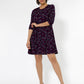 Leota Women's 3/4 Sleeve Melanie 3/4 Sleeve Dress Purple