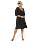 Leota Women's Puff Sleeve Sweetheart Becca Dress Black