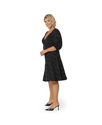 Leota Women's Puff Sleeve Sweetheart Becca Dress Black