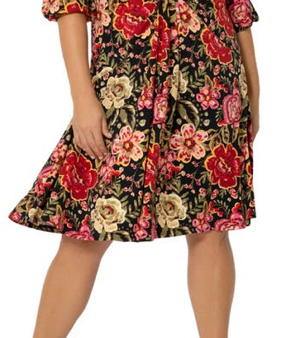 Leota Women's Tanya Floral Print Dress Red