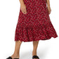 Leota Women's Kelly Ruffle Hem Dress Red