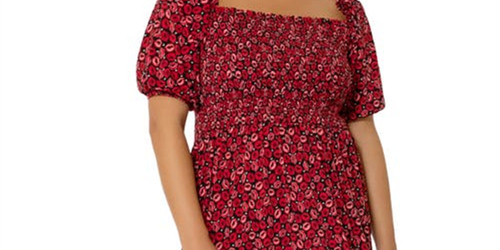 Leota Women's Kelly Ruffle Hem Dress Red