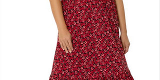 Leota Women's Kelly Ruffle Hem Dress Red
