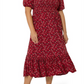Leota Kelly Ruffle Hem Dress in Kiss Kiss Rouge Red Size 3X