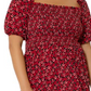 Leota Kelly Ruffle Hem Dress in Kiss Kiss Rouge Red Size 3X