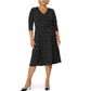 Leota Women's Updated Belt Eliza Dress Black Size 3X