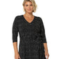Leota Women's Updated Belt Eliza Dress Black Size 3X