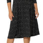 Leota Women's Updated Belt Eliza Dress Black Size 3X