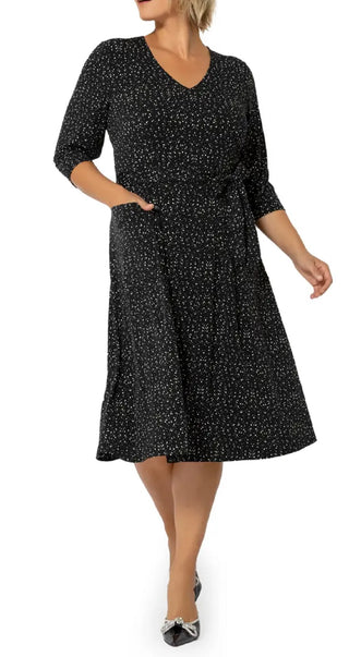 Leota Women's Eliza Belted Dress Black
