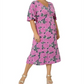 Leota Women's Zoe Midi Dress Purple Size 2X