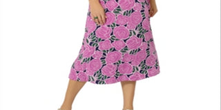 Leota Women's Zoe Midi Dress Purple Size 2X