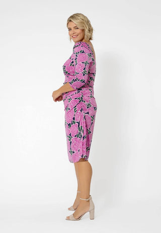 Leota Women's Marielle Floral Print Dress Purple