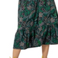 Leota Kelly Lips Print Midi Dress Green Size Small