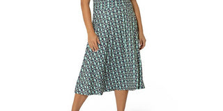 Leota Women's Plus Amiya Midi Perfect Wrap Dress Blue Size 2X