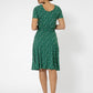 Leota Women's Short Sleeve Brittany Jersey Dress Green