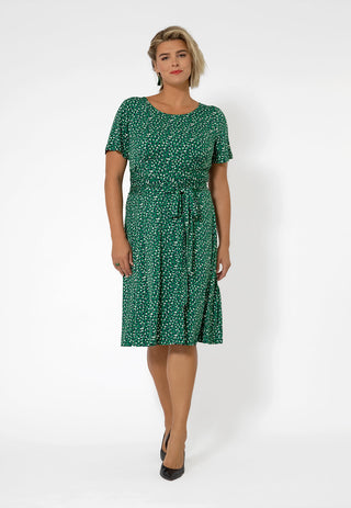 Leota Women's Short Sleeve Brittany Jersey Dress (Curve) Green