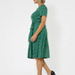 Leota Women's Short Sleeve Brittany Jersey Dress (Curve) Green