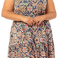 Leota Women's Kristen Moroccan Tile Dress Blue Size 2X